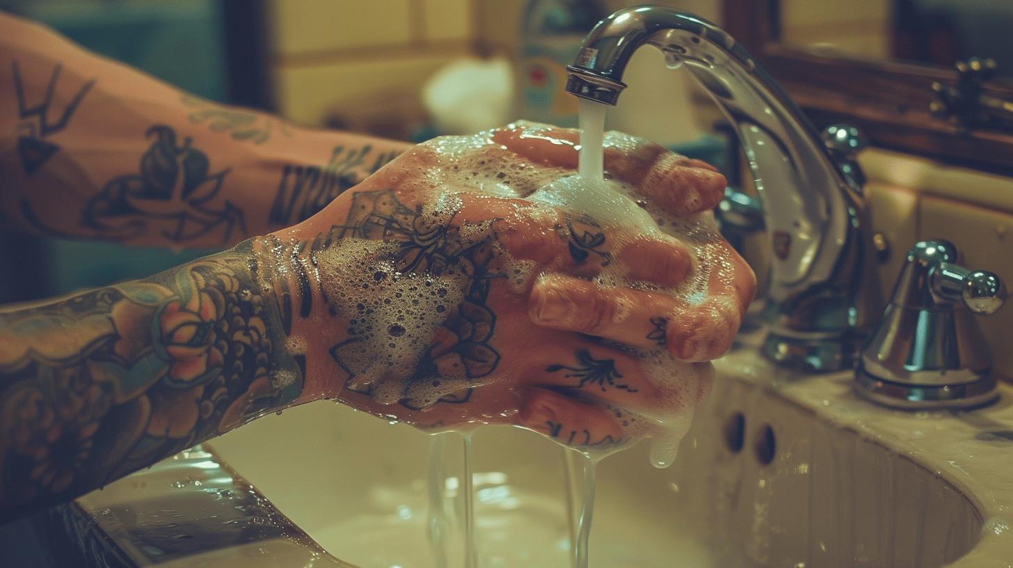 How to Wash a New Tattoo with Soap Step-by-Step-1